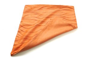 Díszpárna huzat - Narancs hullám (45x45 cm)