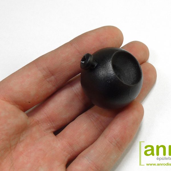 Siero karnis fekete kisgömb véggel, kétsoros, 180 cm