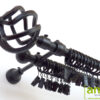 Siero karnis fekete nagygömb véggel, kétsoros, 160 cm