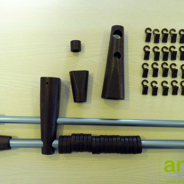 Vento 20 mm fém, Venge vastag tartóval, kétsoros, 200 cm